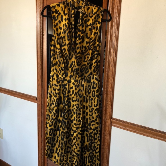 ❌SOLD❌Adam lippes leopard print midi dress - Picture 6 of 11
